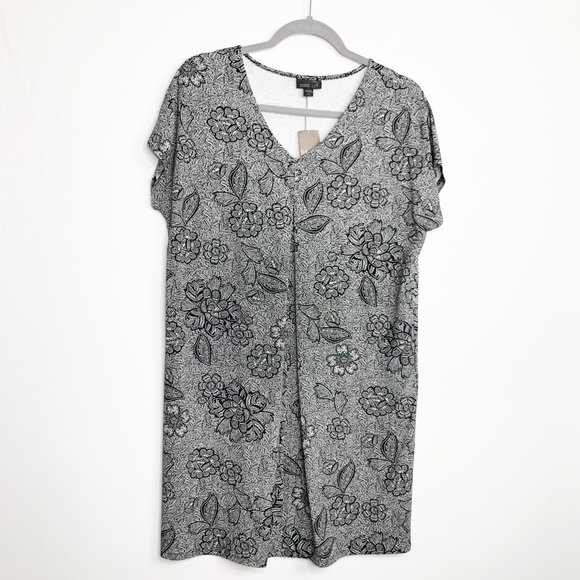 𝅺J Jill Wearever  collection paisley print floral shift dress - Picture 9 of 9